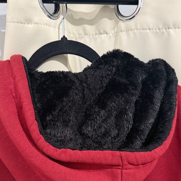 Bebe NWT Maroon Zip-Up Hoodie Size L - Picture 9 of 9